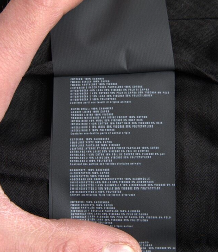 Pantaloni Prada beige cashmere uomo vestibilità dritta pantaloni abito IT54/W38/XL 3400usd - Foto 6 di 8