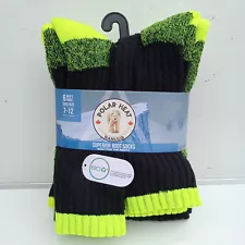 Polar Heat Nanuuq Men's Winter Boot Socks 6 Pairs (Choose Color)