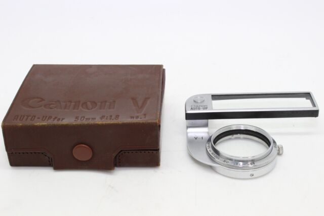 【 MINT IN CASE 】 CANON AUTO-UP V-1 Close Up Lens FOR CANON 50mm F1.8 From JAPAN