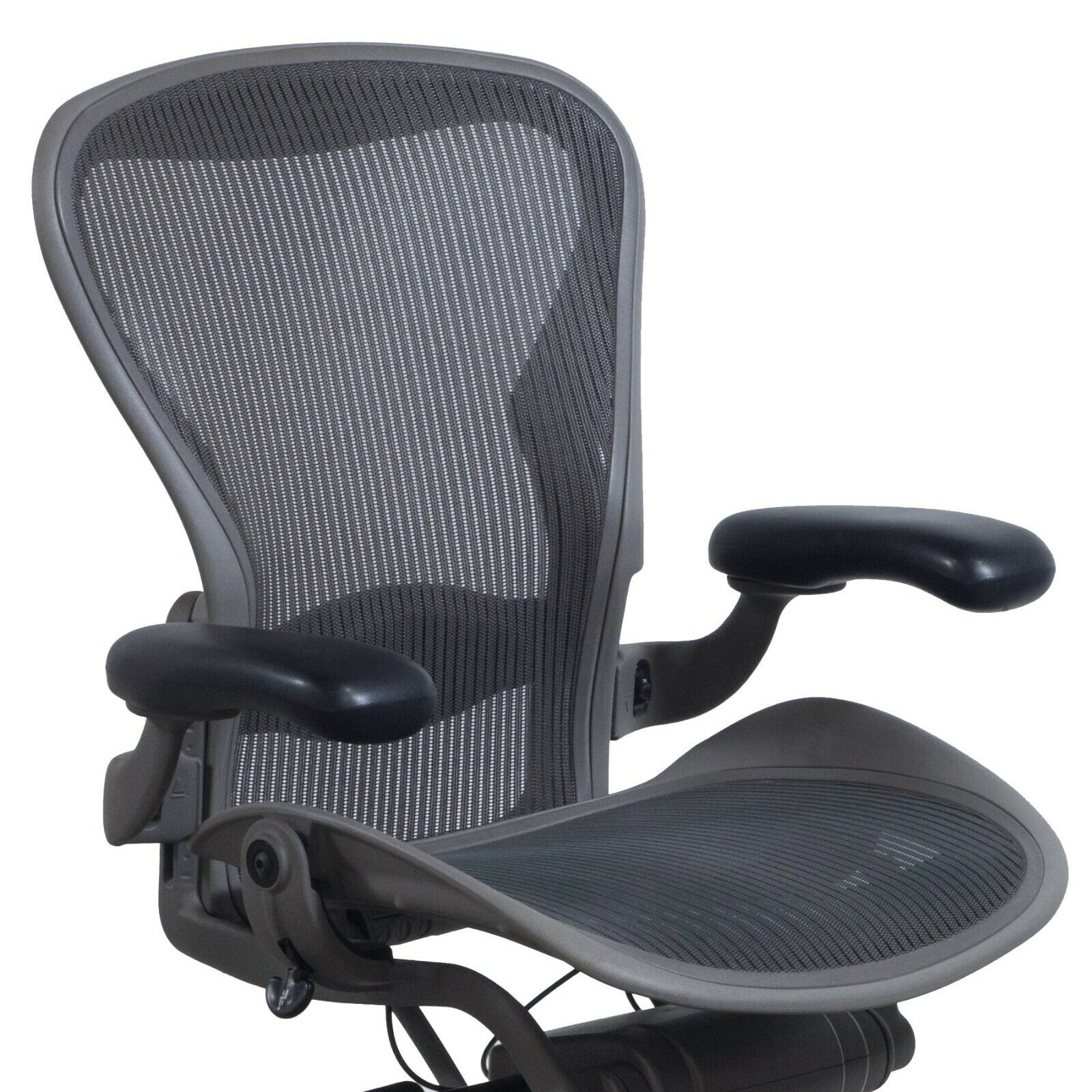 Herman Miller Aeron Mesh Desk Chair Small A fully adjustable lumbar black  mesh