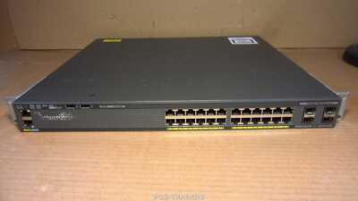 Cisco WS-C2960XR-24TS-I V05 Catalyst 24-Ports Gigabit 4x SFP + PWR-C2-250WAC PSU