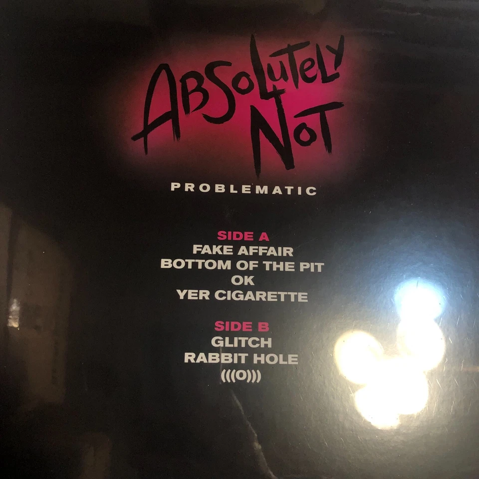Absolutely Not   Problematic LP + Bonus flexidisc from Nude model magenta vinyl Foto 3 de 4