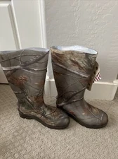 NEW TIDEWE Waterproof Hunting Boots in Realtree Xtra Camo Rubber: Men’s Size 6