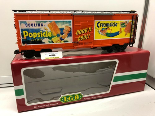 LGB 48913 Spur G US Box Car "Popsicle" Creamsicle orange | Zustand: Neu