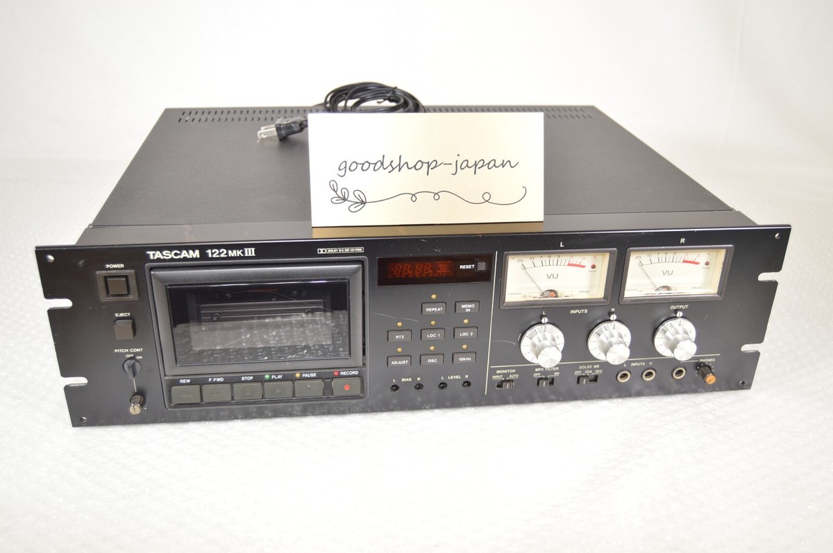 Tascam 122 MKIII MK3 Professional 3-Head Cassette Deck Tascam 122 MKIII MK3 Professional 3-Head Cassette Deck