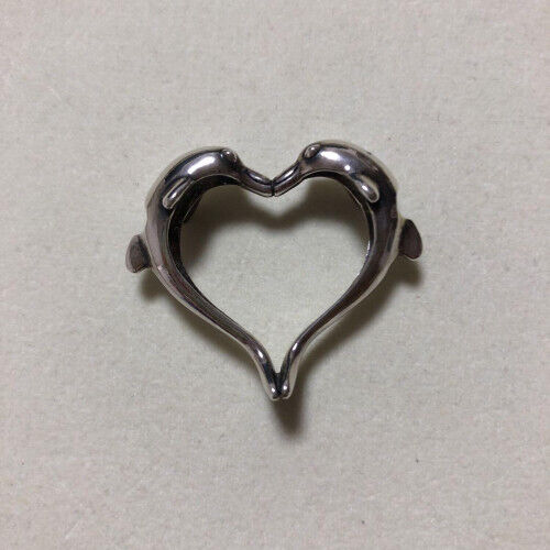 Trollbeads Silver Dolphin Heart - Picture 1 of 3