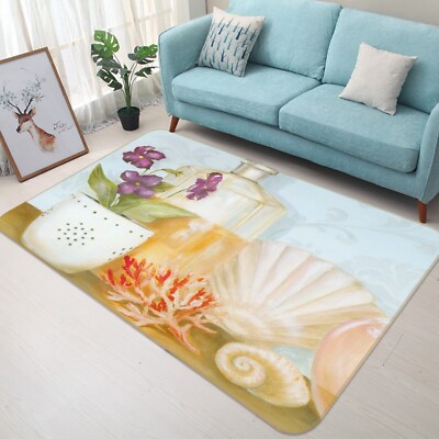 3D Hand Painted Shells ZHUA862 Game Non Slip Rug Mat Photo Carpet Amy