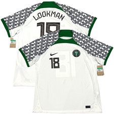 2022/23 Nigeria Away Jersey 18 LOOKMAN XL Nike African Super Eagles White Kit