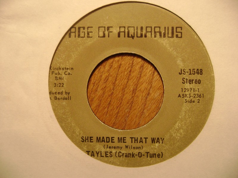 CUCA/ AGE OF AQUARIUS 45 RECORD /TAYLES/SHE MADE ME THAT WAY/ BIZZARO BEN/ PSYCH