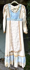 STAINS Vintage Gunne Sax Dress sz 7 Renaissance Prairie Boho