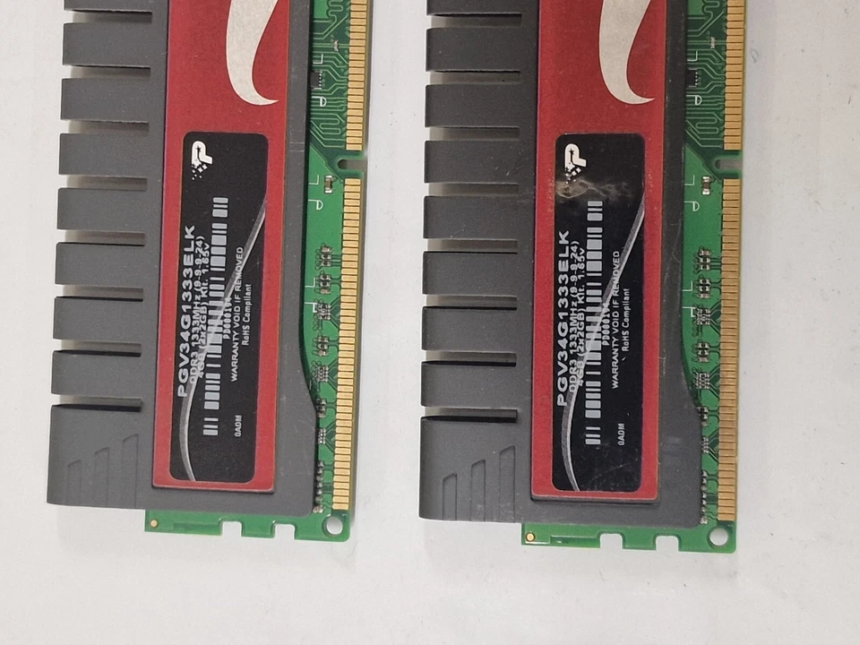 2x 2 GB DDR3-RAM 240-pin PC3-10600U non-ECC Patriot PGV34G1333ELK Sector5  1,65V - Image 2 of 4