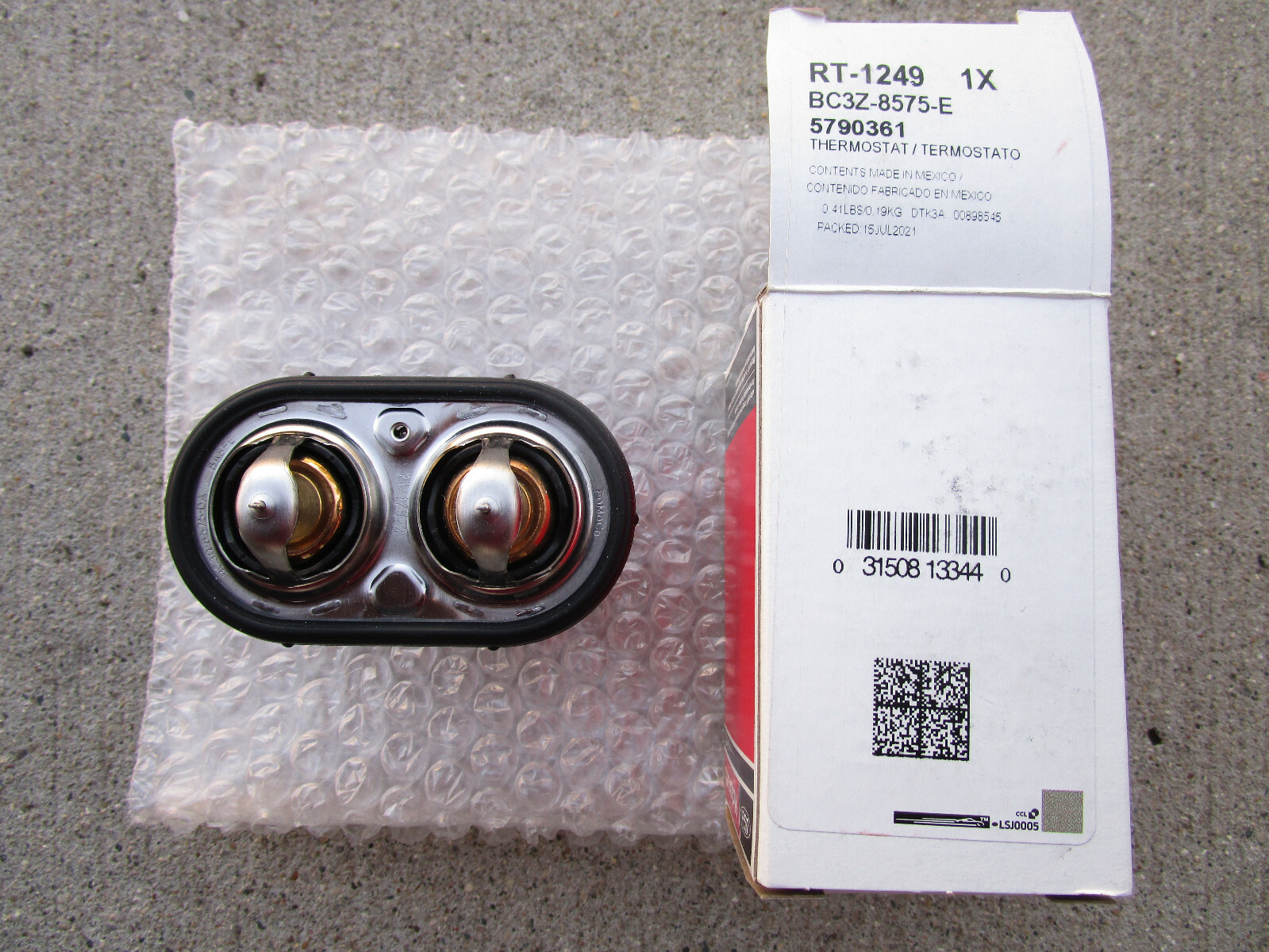 FORD BC3Z8575E BC3Z8575E MOTORCRAFT RT1249 ENGINE COOLANT THERMOSTAT