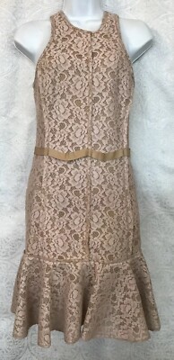 Lanvin Dress Middle Beige Gray Sleeveless Flare Skirt Tight NWT $3455 Size 36