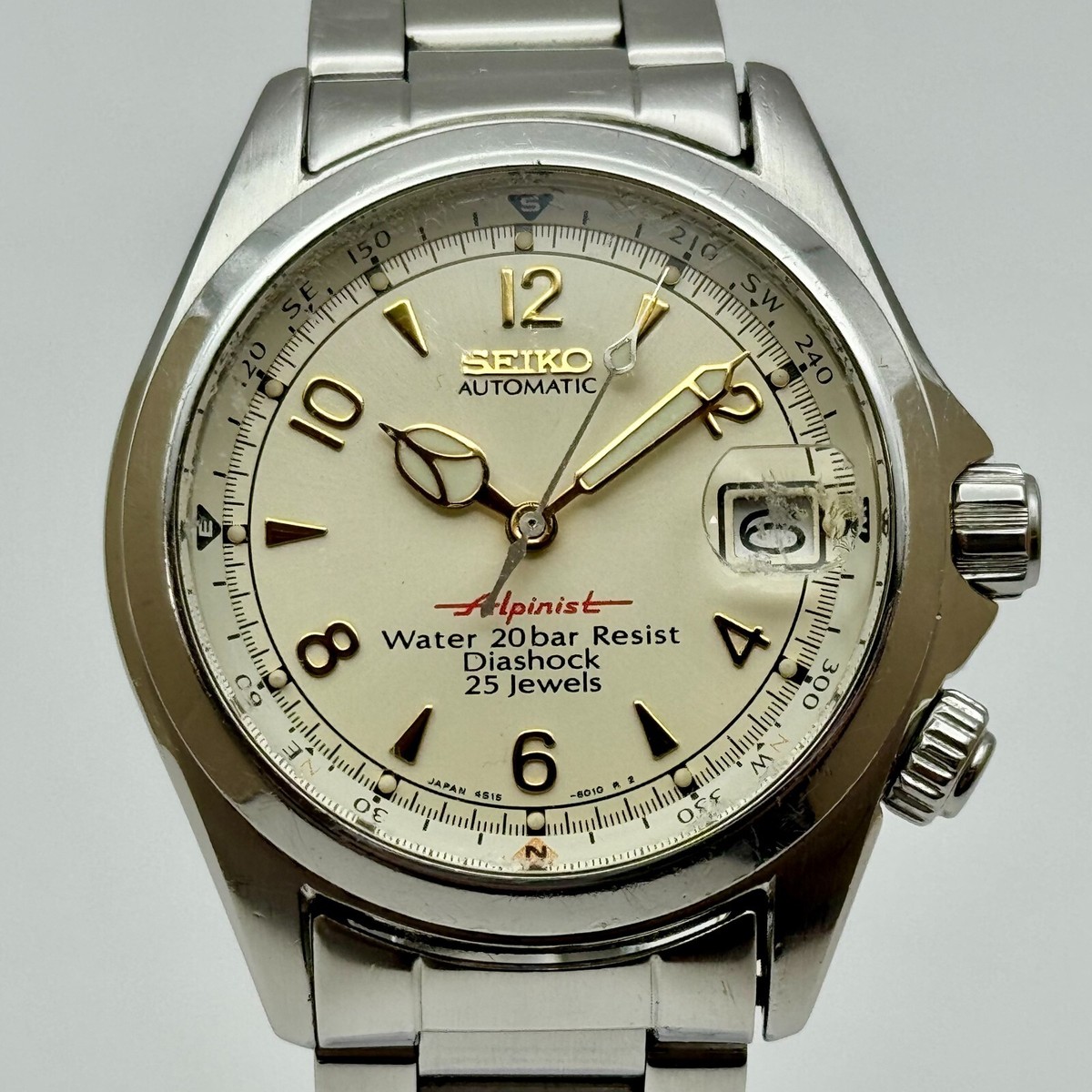 セイコー アルピニストSCVF007 4S15-6000 SEIKO Alpinist SCVF007 4S15-6000 Ivory Dial Automatic 36mm