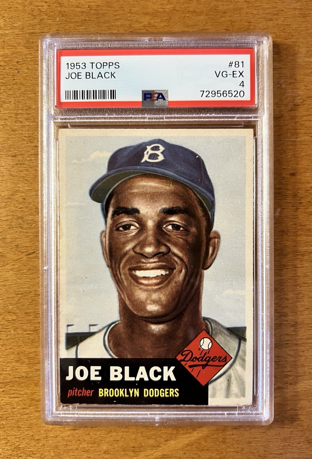 1953 Topps #81 Joe Black PSA 4 - Set Break, Brooklyn Dodgers