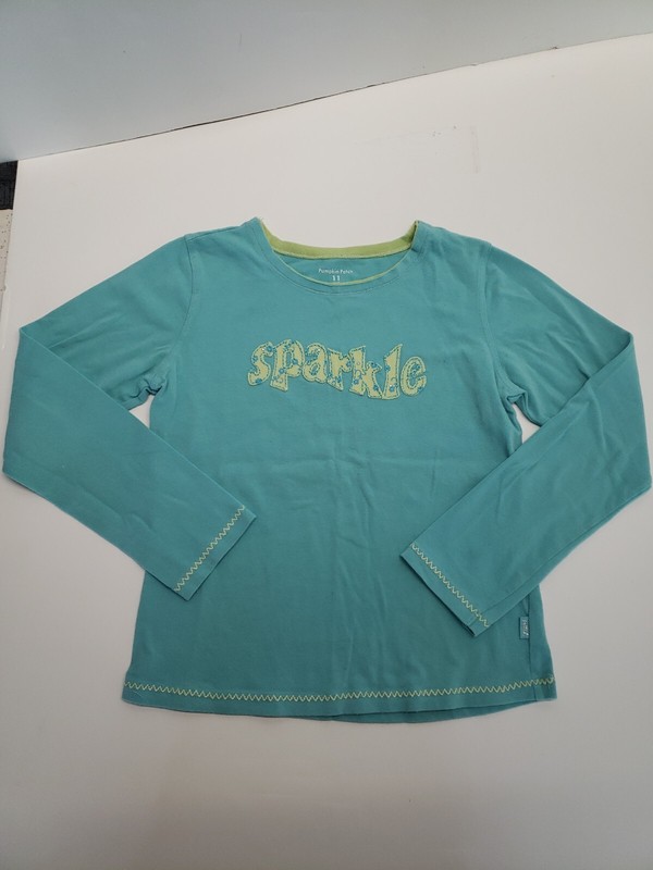 Pumpkin Patch Layered-Look Crewneck LS Tee girls size 11