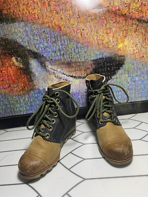 Sorel Blue and Tan Leather Boots Boots Sorel Brown size 42 EU in Rubber - 39662331 main image 4
