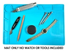 Watchmaker's Rubber Bench Mat Pad  Anti-Slip Jewelry Watch Repair Tool Hobby DIY