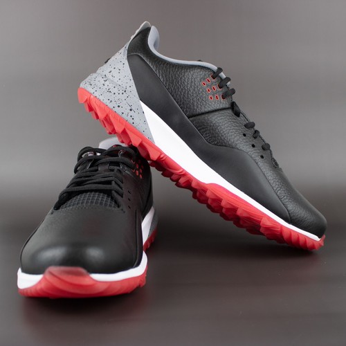 Nike Jordan Adg 3 Golf Shoes - Black Cement Grey Varsity Red - US 11.5 M NEW - Picture 8 of 9