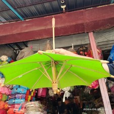 Thai hanging umbrella Bo Sang handmade size 17" 85 cm. The best.