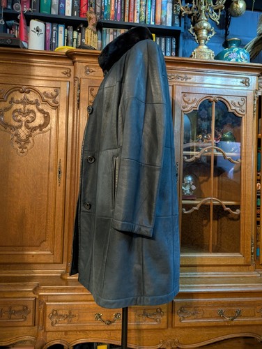 Christ Nappa Shearling Jacket Coat UK 36 UK 10 12 Fur Collar Butter Soft - Picture 13 of 23
