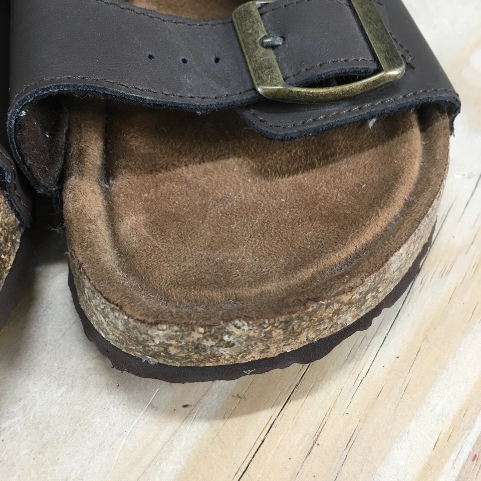 Sandalia Diseño Alpino Mujer 6 Marrón Doble Hebilla Correa Deslizable Espuma con Memoria Informal Foto 4 de 4