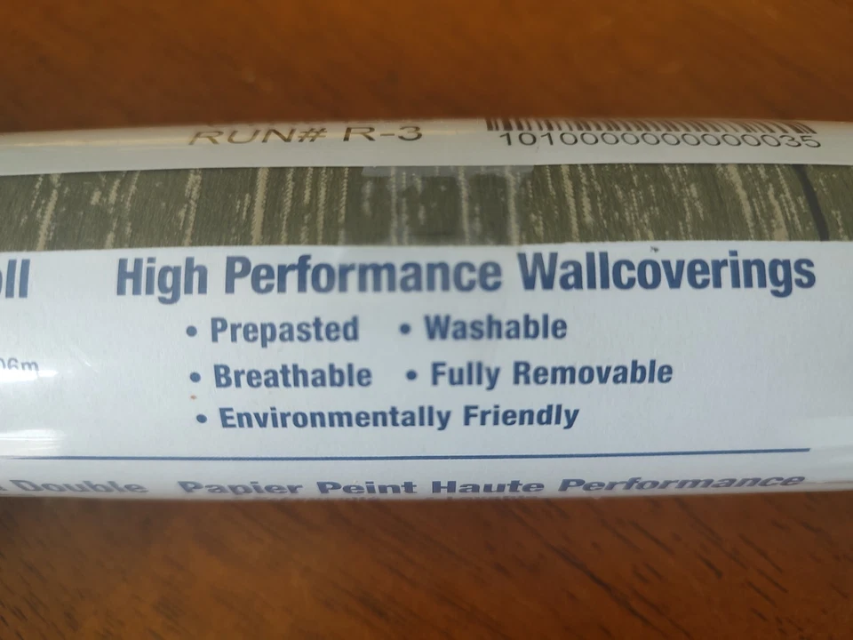 Wallpaper Chesapeake Mapleton Sage Faux Wood Texture Prepasted CTR64222 56 Sq Ft - Image 3 of 4