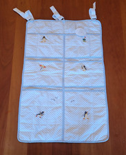 NWT Gordonsbury Company Embroidered Nursery Baby Wall Hanging Storage pockets
