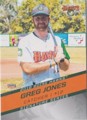 2018 Boise Hawks Greg Jones RC Rookie Colorado Rockies