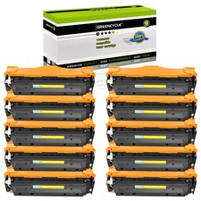 10PK CE412A YL Toner Fits For HP LaserJet Pro 400 Color M451nw M471dw MFP M475dn