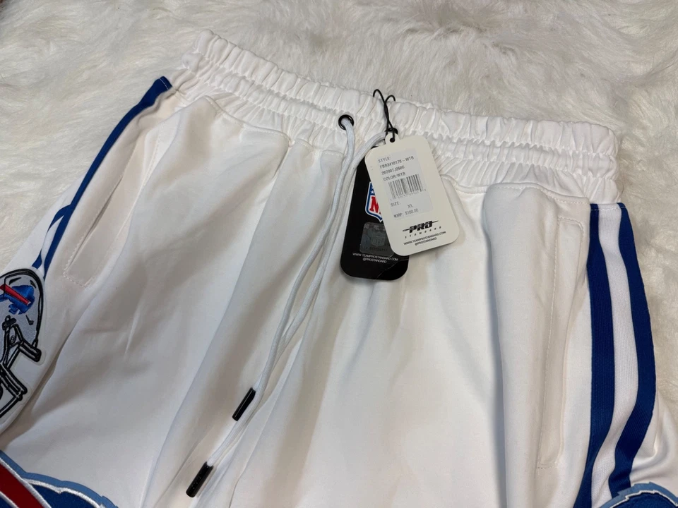 Buffalo Bills White Sewn Patches Men's Size XL Shorts - Imagem 4 de 4
