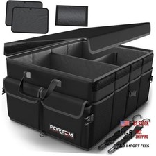 Trunk Organizer For SUV Car Trunk Organizer, Foldable Medium 50L Black