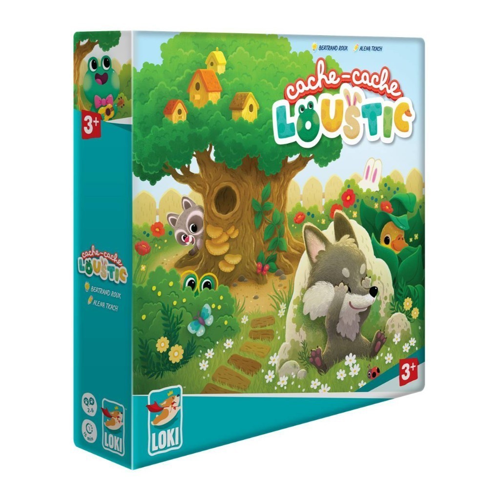 Cache-Cache Loustic : jeu de société de cache-cache en bois pour enfants