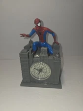 Tek Time Spider-man Clock With Sound Marvel 2002 Vintage Untested
