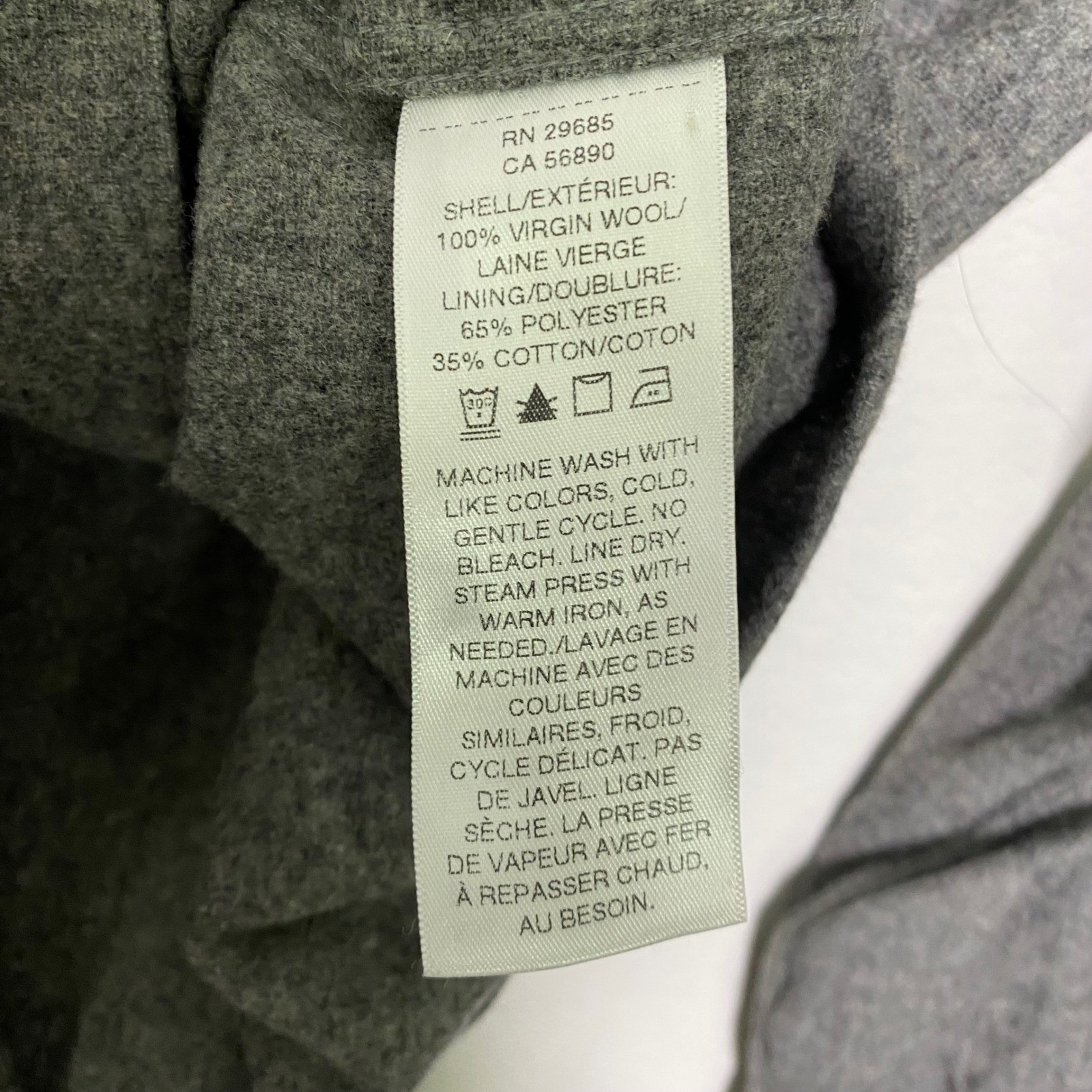 Pendleton Mens Medium Gray 100% Wool Button Up Sh… - image 9