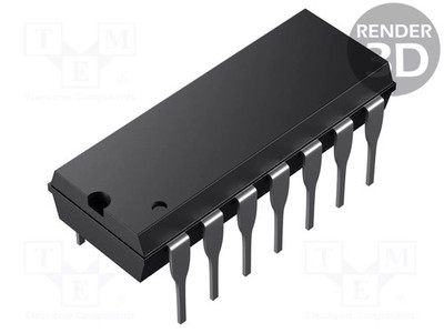 IC: digital CD4000 THT CMOS Multiplexer,Schalter DIP14 Ch: 4
