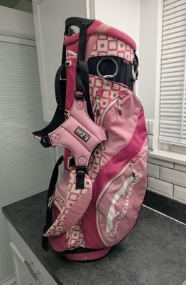 SUN MOUNTAIN Pink/Black Stand Golf Bag ⛳ 6-Way Divider