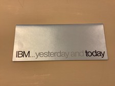 IBM  yesterday and today, vintage booklet with history and products, G520-3140-2