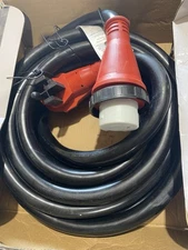 Mighty Cord RV 50-Amp 90-Degree Detachable Power Cord, 50 Amp, Red OPEN BOX