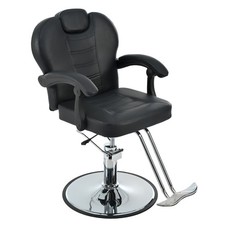 Classic Reclining barber Salon Chair Heavy Duty Hydraulic Pump 360  Rotation