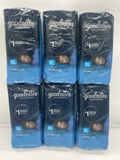 NEW Lot of 6 Packs - Boys XL Goodnites Bedtime Underwear - 9 Per Pack / 54 Total