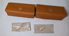 2 PACK NEW TORY BURCH AUTHENTIC EYEWEAR EYEGLASSES GLASSES CASES ONLY 