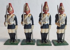 BLENHEIM BLUES AND ROYALS BRITISH INFANTRY VINTAGE TOY SOLDIERS SET OF 4 54mm