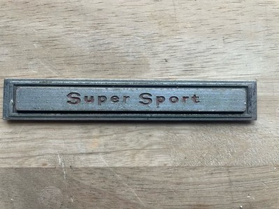 1967 Impala SS SUPER SPORT Dash Emblem GM 3895144  Tabs Broke Off 