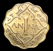 INDIA-BRITISH, 1  ANNA 1942, (a1764)