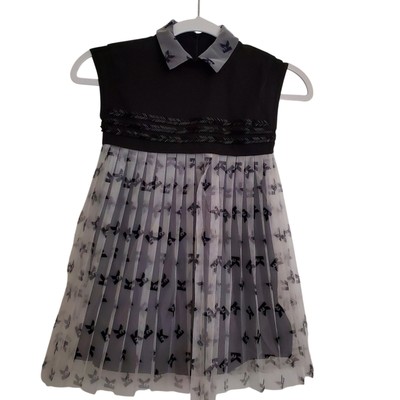 Karl Lagerfeld Kids collared pleated party dress sz 2 or 6