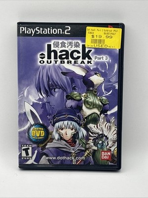 Dot Hack Outbreak Part 3 (PlayStation 2, 2003) Complete w/ Man + Reg Card Tested
