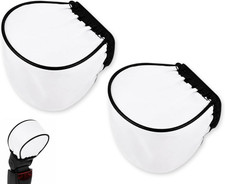 2 Pack Camera Flash Diffuser Cloth for Speedlight Bounce Soft Light Photography