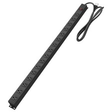 Metal Wall Mount Power Strip, Mountable Power Outlet, Aluminum Alloy Mount Po...