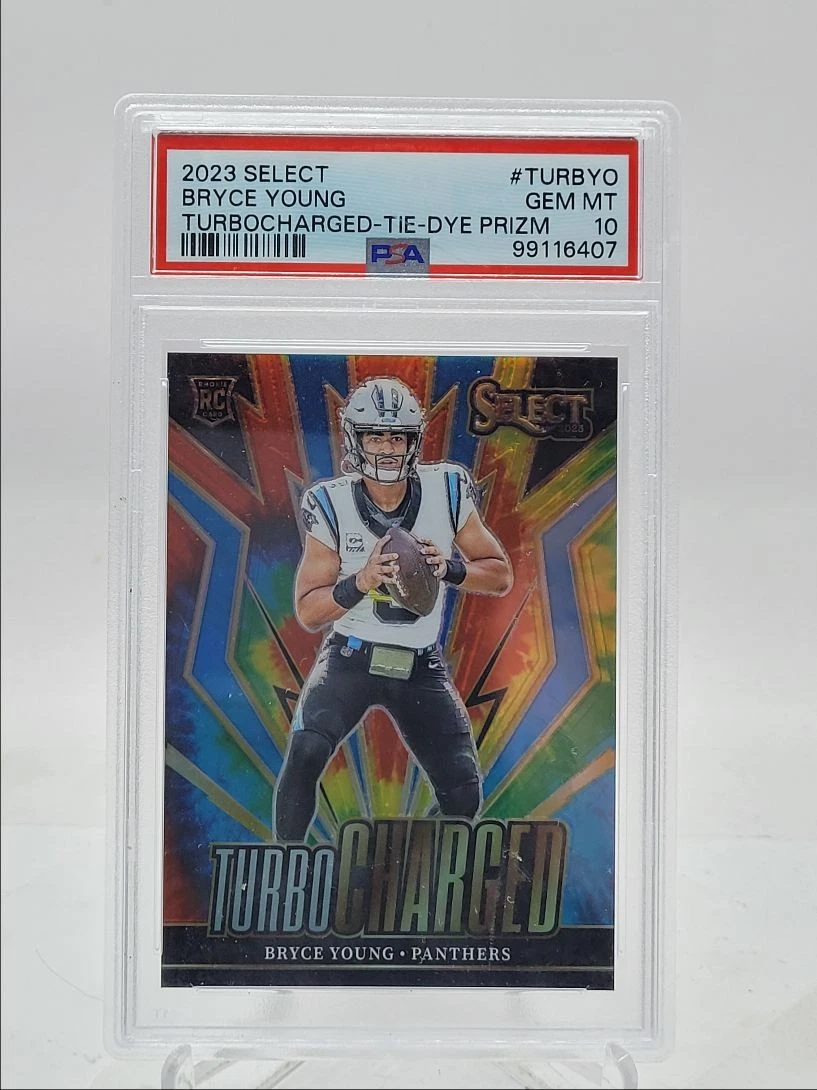 Bryce Young Panini Select Turbocharged #TURBYO Tie-Dye Prizm